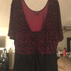 Torrid leopard babydoll top